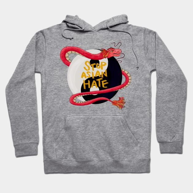 Stop Asian Hate Hoodie by artolxxvia